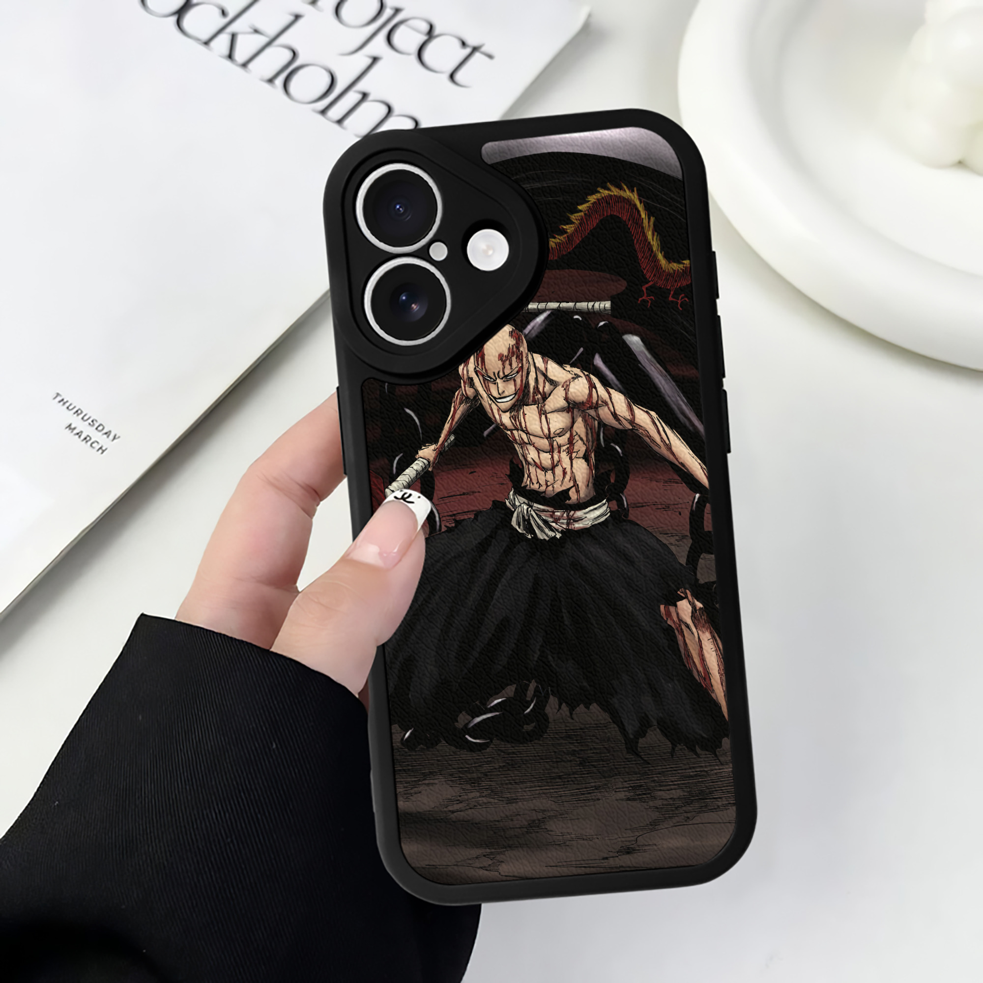 （画像用） ブリーチ BLEACH 【iPhone 16シリーズ対応】シリコンスマホケース（レザー調） 材質：シリコン